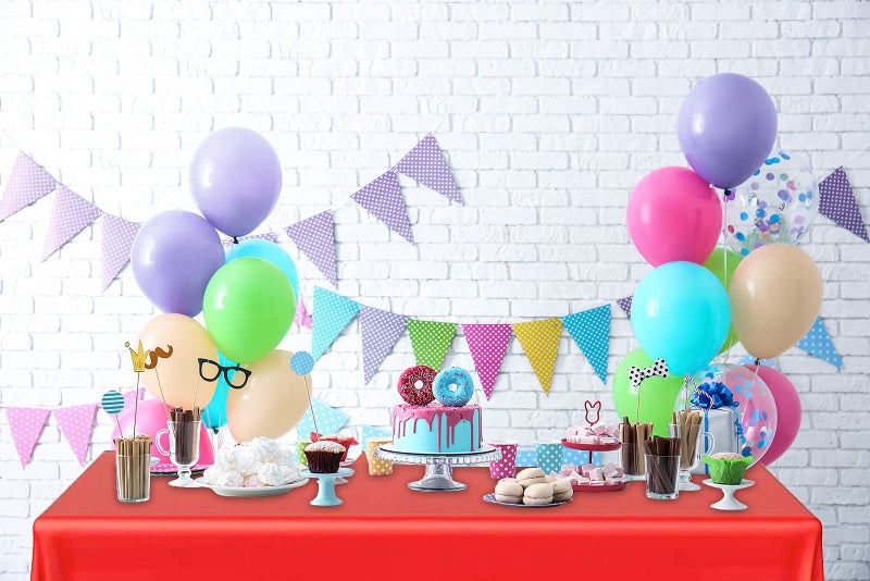 DecorRack 2 Rectangular Tablecloths BPA-Free Plastic, 54 x 108 inch, Dining Table Cloth, Rectangle Table Cover for Parties, Picnic, Camping and Outdoor, Disposable or Reusable, Red (2 Pack) - Image 5